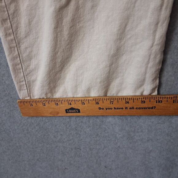 Old Navy Womens Linen Blend Pants Large Wide Leg Casual Coastal Beach Basic - Picture 6 of 8